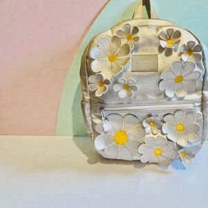 STATE Bags Silver 3D Floral Embroidered Backpack – Protect the Planet Lining